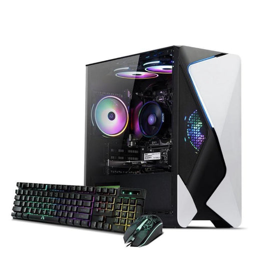 Gaming PC Desktop, AMD Ryzen 7 5700G 3.8 Ghz, CPU Integration, 1TB NVME SSD, 16GB DDR4 RAM, Windows 11 Home 64-Bit