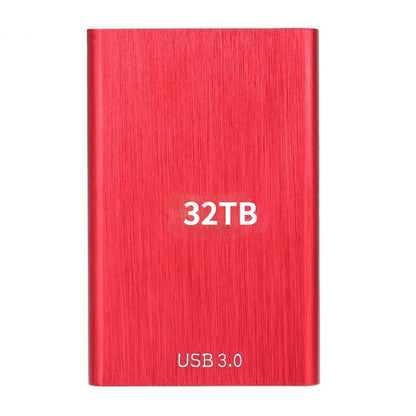 High Speed Portable External Hard Disk Mass Storage USB3.0 Interface 500GB 2TB 4TB 8TB 16TB Memory Metal Material Plug and Play