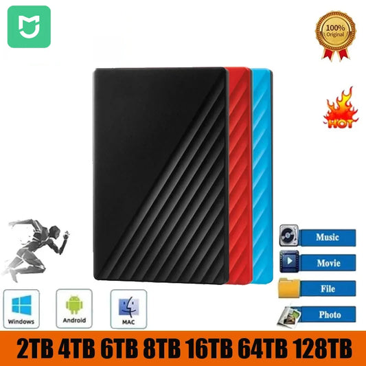 New Portable SSD 500GB 2TB 4TB 16TB External Hard Drive Type-C USB 3.0 High Speed External Hard Disks for Laptops
