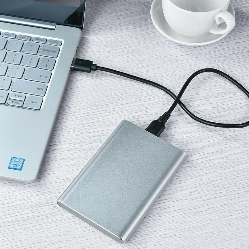 High Speed Portable External Hard Disk Mass Storage USB3.0 Interface 500GB 2TB 4TB 8TB 16TB Memory Metal Material Plug and Play